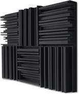 Periodic Groove Structure Sound Absorbing Foam, Thick Dense 3D Decorativ... - $41.92