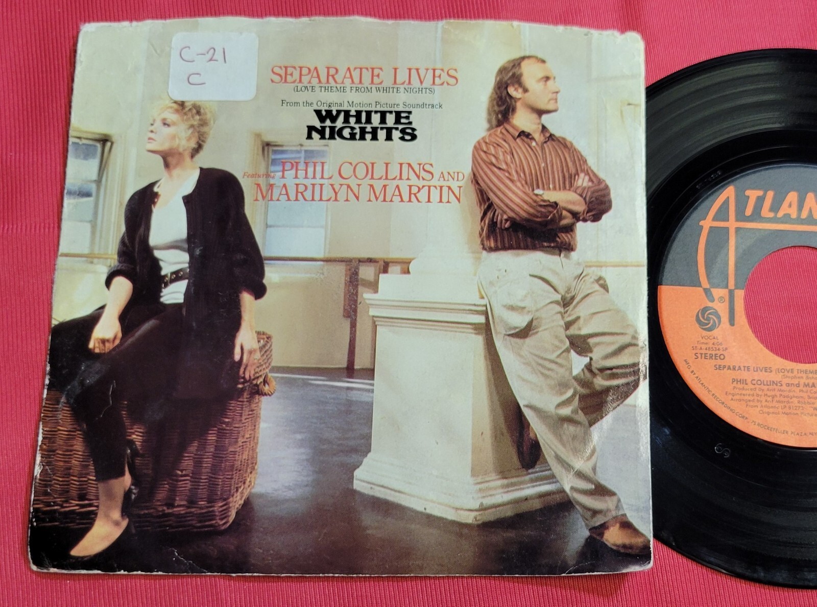 Phil Collins & Marilyn Martin - Separate Lives  - Atlantic - 45RPM Record Item image 4