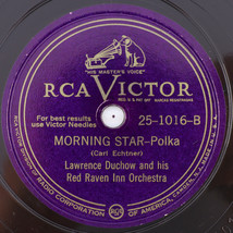 Lawrence Duchow - Morning Star - Polka / Old Timers-Waltz 78 rpm Record 25-1016 - £21.04 GBP