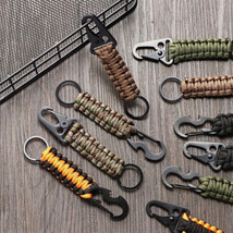 Survival Military Lanyard Keychain For Men, Tactical Rope Bottle Opener Keychain - £3.31 GBP