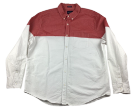American Eagle Shirt Men’s XXL Red White Seriously Soft Button Down Long... - £14.97 GBP