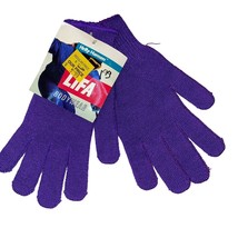Vtg Helly Hansen Women&#39;s Lifa Bodywear Purple Glove Liners, Size Large NWT - £12.78 GBP