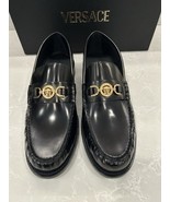 Men’s Versace Medusa Gold Logo Leather Loafers New Size 11 /44 $775 - €310,01 EUR