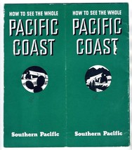 1937 Southern Pacific Railroad Brochure How to See the Whole Pacific Coast - £20.79 GBP