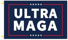 3x5FT Flag ULTRA MAGA Donald Trump 2024 Republican Double Sided American First - £18.90 GBP