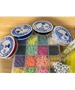 Polymer Clay Beads For Bracelets Making 4400 Pcs W 6mm Beads Elastic Cor... - $28.10 CAD