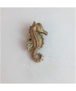 Vintage Seahorse Gold Tone Lapel Hat Pin - €10,71 EUR