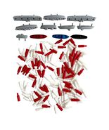 Battleship Game Pieces Vintage Lot Of Over 100 Pcs Ships Markers Collect... - $371.04 MXN