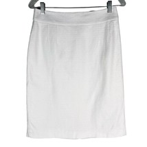 Banana Republic Skirt White Pencil Lined 4 Textured New - £27.54 GBP