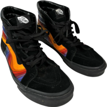 Vans Sk8-Hi Reissue Refract Rainbow Black Suede Sneakers Unisex M9.5/W11.0 - $740.47 MXN