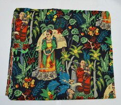 Indian Cotton Sewing Frida Khalo Fabric 50 Yard Running Loose Screen Print Craft - £7.60 GBP+