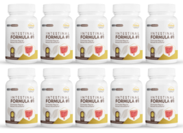 10 Pack Fórmula Intestinal #1, mejora la flora intestinal-60 Cápsulas x10 - £208.20 GBP