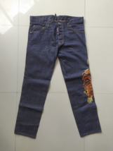 Dsquared2 Tiger Embroidered Denim  $940 Free Worldwide Shipping - £356.11 GBP