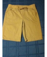 Size 10 Justice uniform shorts long uniform khaki elastic waistband beig... - £11.01 GBP