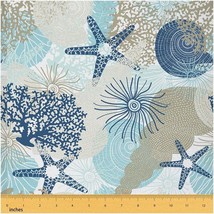 Seashell Serenade: Coastal Kids Fabric - Dive into DIY with - £33.49 GBP