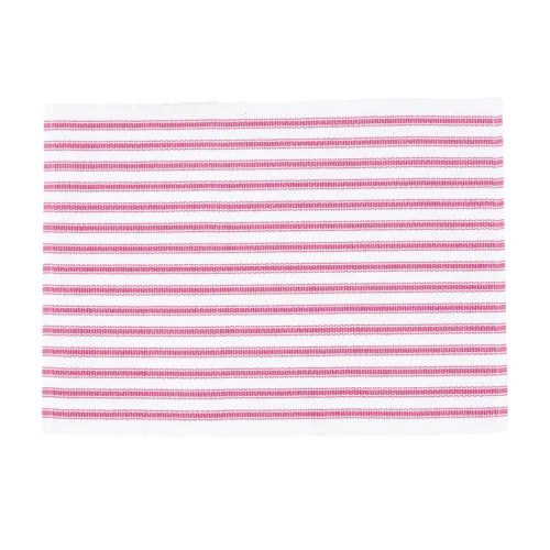 New Ticking Stripe Fuchsia Single Placemat 13 X 19 C&amp;F Home - $27.98