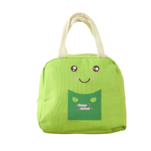 Portable Insulated Lunch Box Bag - New - Green Frog - £11.85 GBP