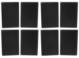 (8) Rockville RockSlim 70B Black 5.25&quot; 70v Commercial Restaurant Wall Speakers - £333.26 GBP