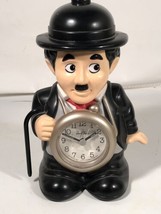Charlie Chaplin Vintage Rhythm Quartz Speak-Up Bubble Alarm Clock Made I... - £47.32 GBP