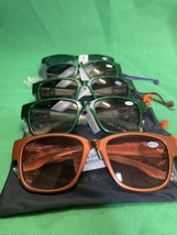 Set Of 5 Readers Sunglasses 3.5 With Pouches JM New York Joy And Iman LG JD - $14.85