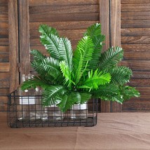 1 Bunch 18 Heads Artificial Silk Plants Cycas Palm Tree Garden Home Decoration - £7.54 GBP