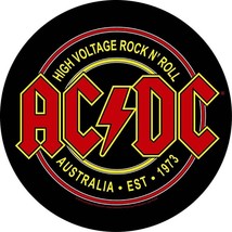 AC/DC High Voltage Rock N Roll 2015 Giant Circular Back Patch - 28 Cms Diameter - £9.35 GBP