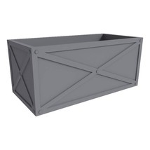 LeisureMod Bonsai Modern Fiberstone and Clay Planter - Rectangular Weath... - $167.58
