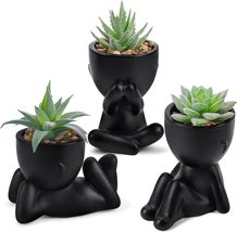 3pcs  Succulents Plants Artificial for Bathroom Bedroom Home Room Décor - £25.52 GBP