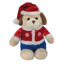 Walmart Christmas Puppy Dog Santa Hat Holiday Plush Stuffed Animal 10&quot; - £17.11 GBP
