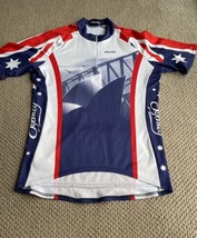 Netti High Visibility Cycling Race Jersey Shirt XXL Australia Sydney Blu... - £18.47 GBP