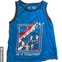 Disney Jumping Beans Boys Tank Shirt 4T Toy Story Graphics In It Together - $5.87