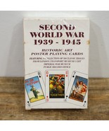 NIB Second World War 1939-1945 Historic Art Poster Playing Cards with Guide - £9.44 GBP