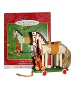 Vintage 2000 Hallmark Keepsake Ornament &#39;A Pony for Christmas&#39; 3rd in Se... - £12.78 GBP
