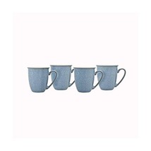 Denby Elements 4 Piece Coffee/Beaker Mug Set, Blue  - £100.67 GBP