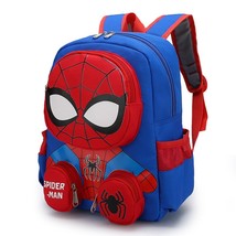 Disney Spiderman Backpacks Super Heroes Student School Bag Cartoon 3d Stereo Kin - £23.98 GBP