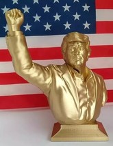 400mm 2024 Donald Trump Fist Pump FIGHT Gold 3D Print Statue PA Shooting... - $148.50