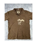 Pollution Brown Collared Y2K Shirt~ New M, L, XL, XXL - $20.81 CAD