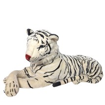 Melissa &amp; Doug Large White Bengal Tiger Realistic Plush Stuffed Animal 39&quot; - £84.67 GBP