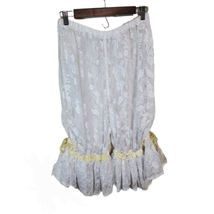 Magnolia Pearl OS Lace Victorian Inspired Bloomers Ruffled Velvet Hem - £360.89 GBP