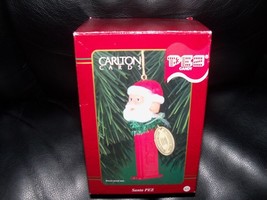 RETIRED 1999 CARLTON CARDS SANTA CLAUS PEZ CANDY DISPENSER CHRISTMAS ORN... - $20.72
