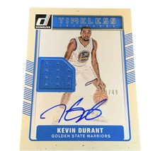 Kevin Durant Auto Nets Autograph 2016-17 Game Used Jersey Auto /49 Patch Donruss - £4,379.28 GBP