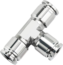 Tailonz Pneumatic 3/8&quot; Od Tee 304 Stainless Steel Push To Connect Fittings 3 Way - £12.09 GBP