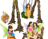 Fairy Garden - Accessories Kit With Miniature Figurines - Swing Set Of 6... - £40.95 GBP