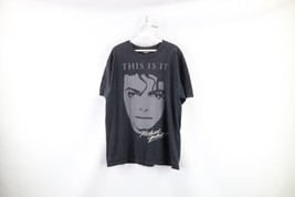 Vintage Mens Large Faded This Is It Michael Jackson Documentary Promo T-Shirt - £43.48 GBP