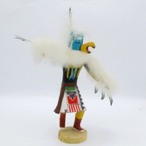 Vintage Navajo Kachina Doll Eagle Dancer 10.5&quot; Handcrafted &amp; Signed Feat... - $1,765.41 MXN