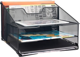 Samstar Mesh Desk File Organizer Letter Tray Holder, Desktop File Folder... - £26.57 GBP