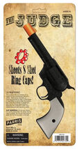 Judge Cap Gun Western Cowboy 8 Ring Shot Plastic Pistol Revolver Prop Gun - $14.84
