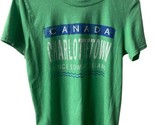 Gildan T shirt Canada Charlottetown Prince Edward Island Size S Green - $16.09