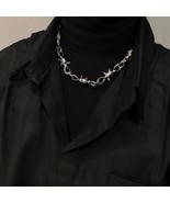 Barbed Wire Necklace Chain High Fashion Streetwear Jewelry - £19.15 GBP