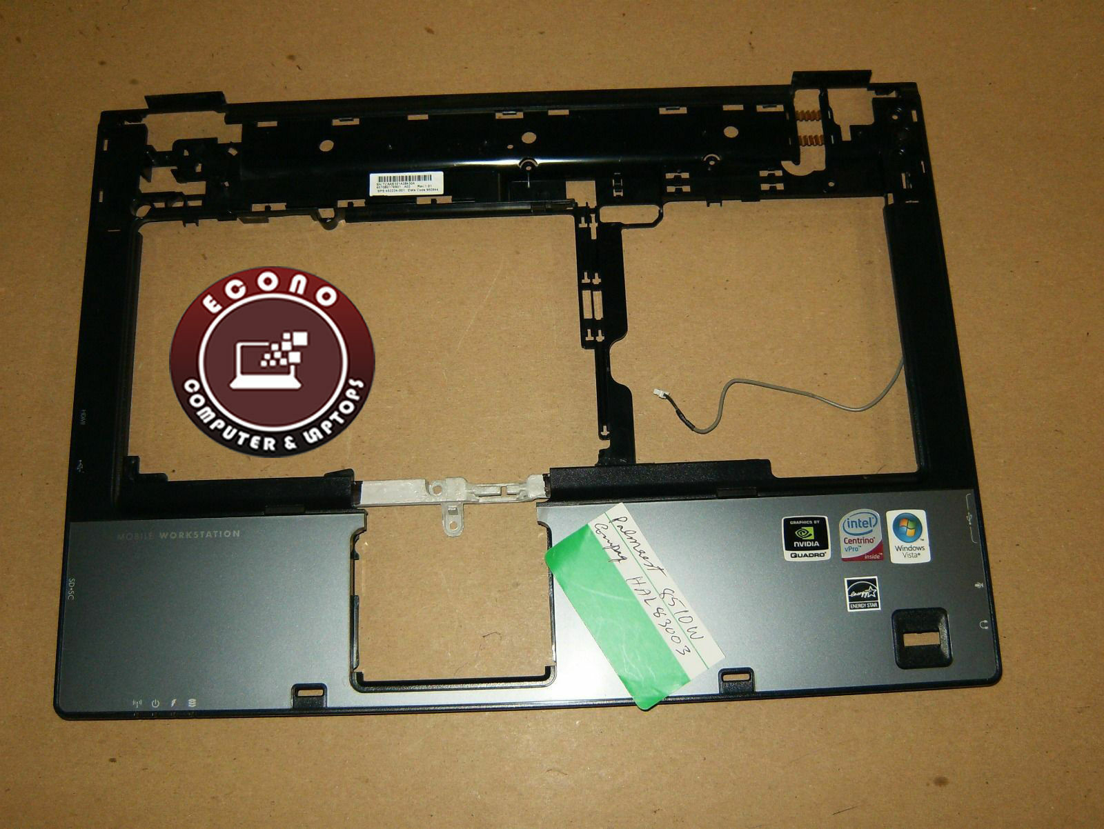 HP Compaq 8510W Genuine PALMREST - $2.39